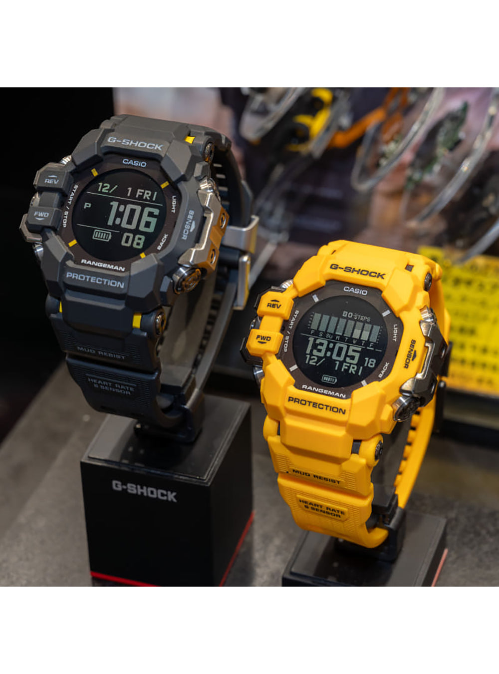 CASIO G-Shock Master of G Rangeman GPR-H1000 JDM Solar-Powered Digital Watch for Outdoor Adventures, Hiking & Military Use
