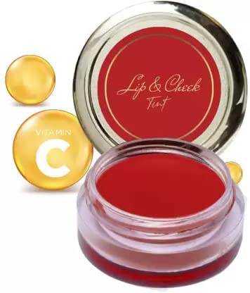 Long Lasting Lip & Cheek Tint - Natural Blush for Women | Fire Brick Red | Vegan, Cruelty-Free Makeup for Everyday Wear & Special Occasions
