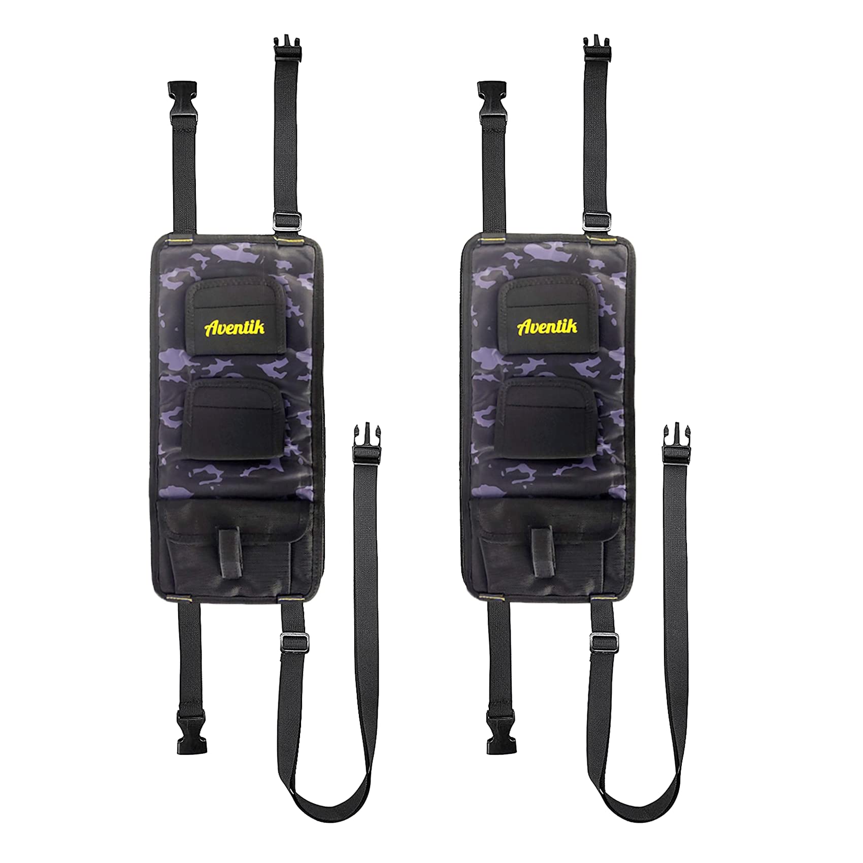 **Aventik 2 Pack Adjustable Car Fishing Rod Holder Belt Straps – 86.6 Inches Vehicle Fishing Pole Rack for SUVs, Vans & Trucks (Camo) – Perfect for Road Trips, Shore Fishing & Outdoor Adventures**