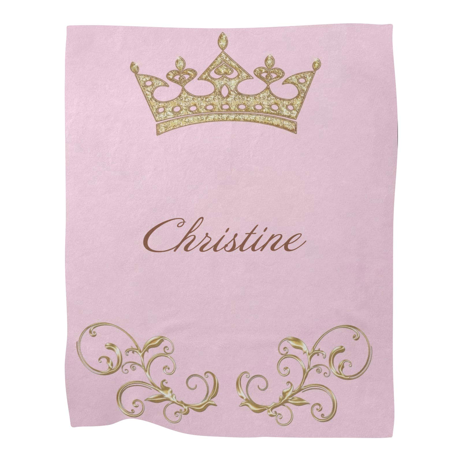 Personalized Queen Size Baby Blanket with Name - Custom Fleece Nursery Throw for Boys & Girls - 30x40 Inch Soft Baby Gift for Birthday, Shower & Newborn - Perfect for Crib, Stroller & Photo Backdrop