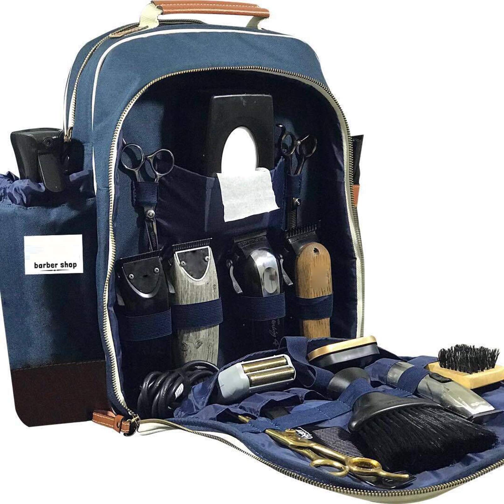 Professional Barber & Makeup Tool Bag - Waterproof Portable Travel Backpack for Cosmetics & Hair Styling Tools - Perfect for Salon Artists, Travel & On-the-Go Organization