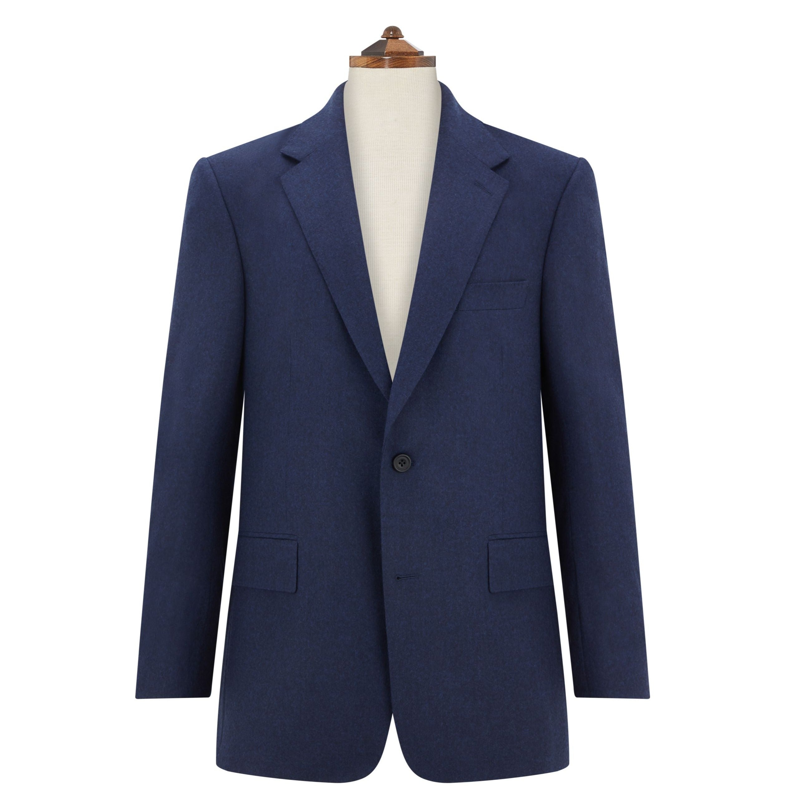 Kensington Navy Flannel Suit for Men - Premium Wool Blend Business Attire & Wedding Suits - Perfect for Office, Formal Events & Winter Weddings