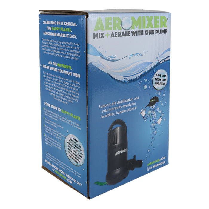 Original AeroMixer Nutrient Mixer & Aerator Pump for Hydroponics, Aquaponics, and Indoor Gardening - Perfect for Nutrient Solution Mixing and Oxygenation