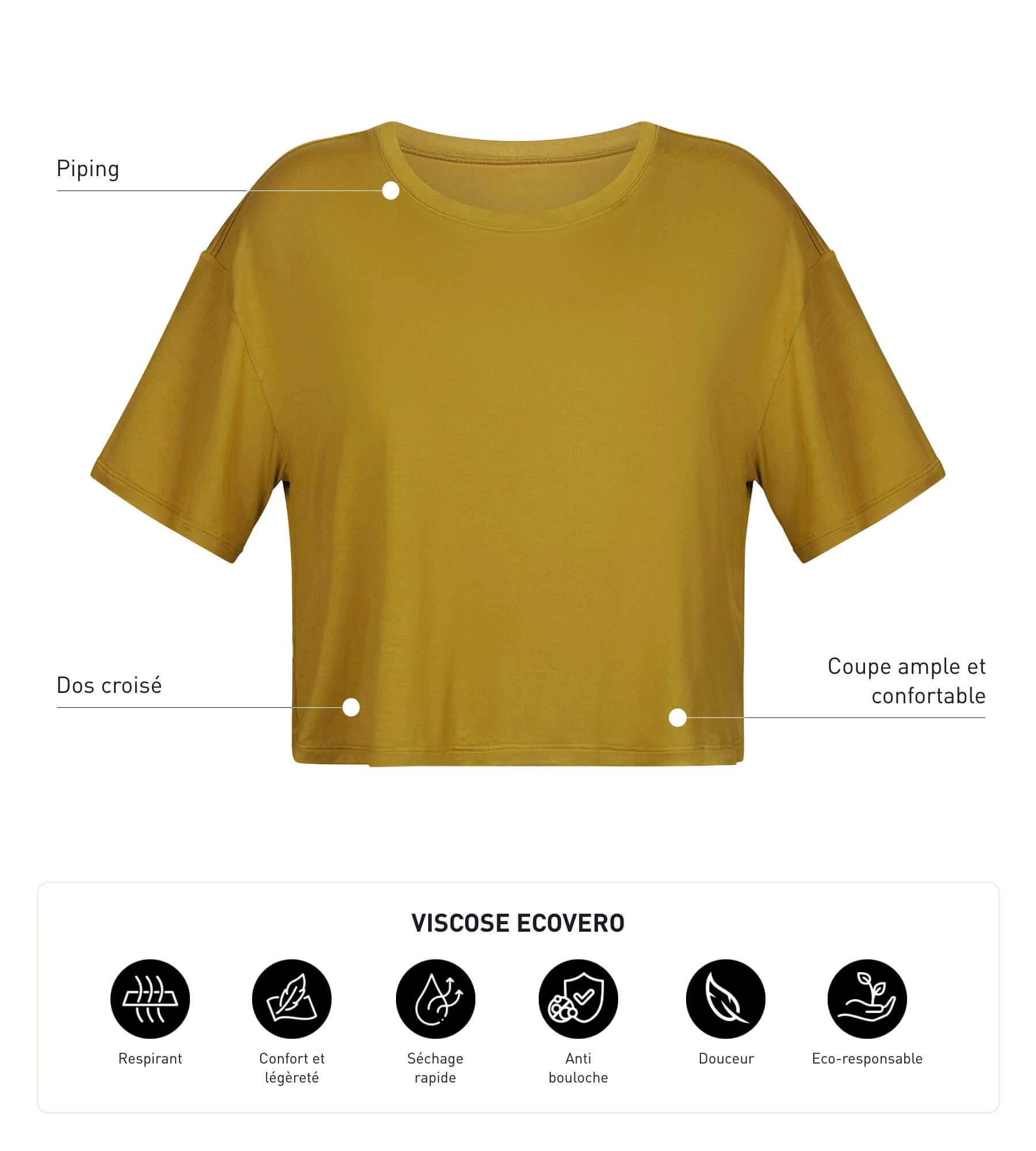 Olive Green Viscose Open Back Sports T-Shirt for Women - Breathable & Stylish Workout Top for Yoga, Running & Gym