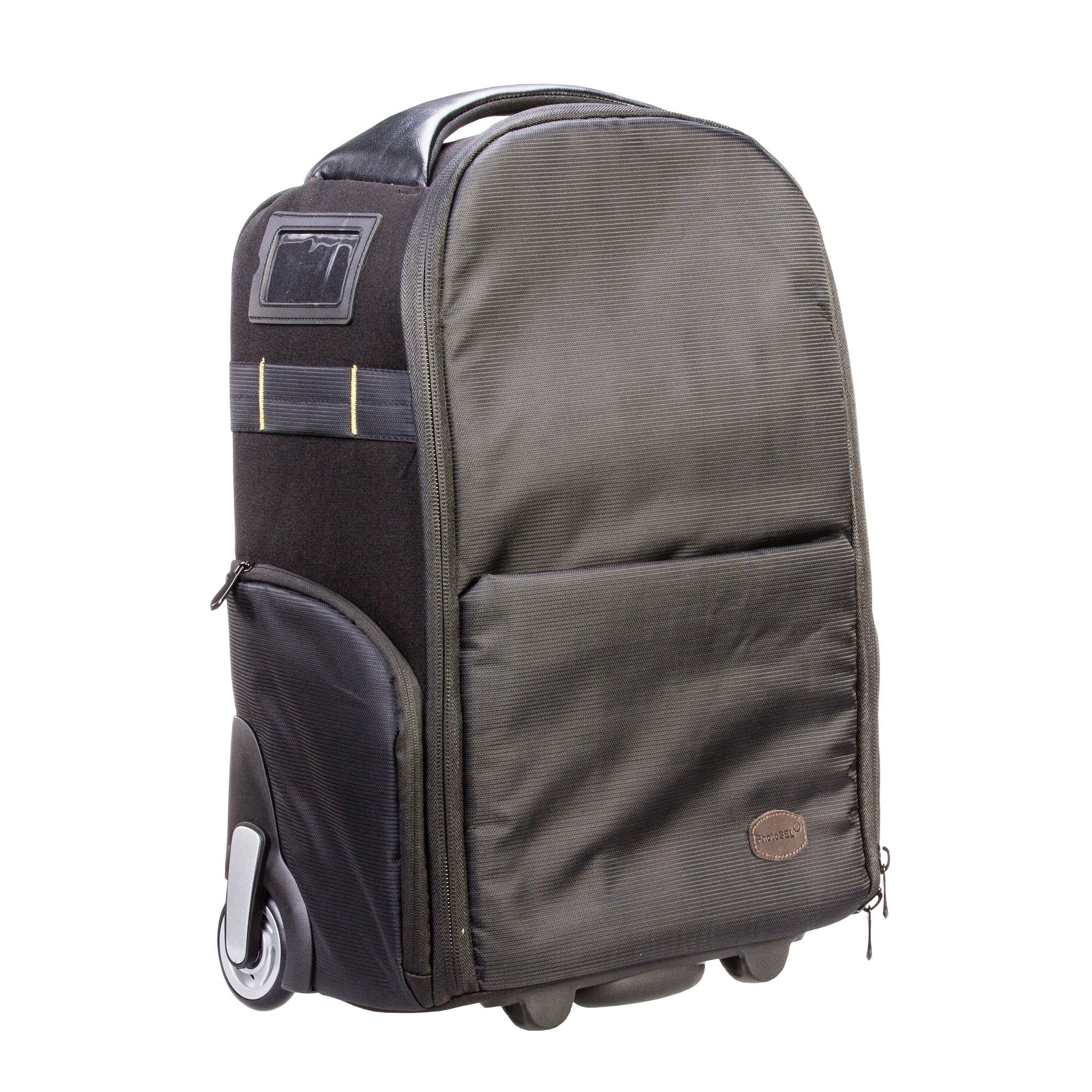PhotoSEL Waterproof 17-Inch DSLR Camera Backpack - Convertible Roller Bag for SLR/DSLR Cameras & Lenses, Fits Laptop, Airplane Carry-On Compatible, All-Weather Protection (BG504) - Perfect for Travel, Photography Trips & Outdoor Adventures