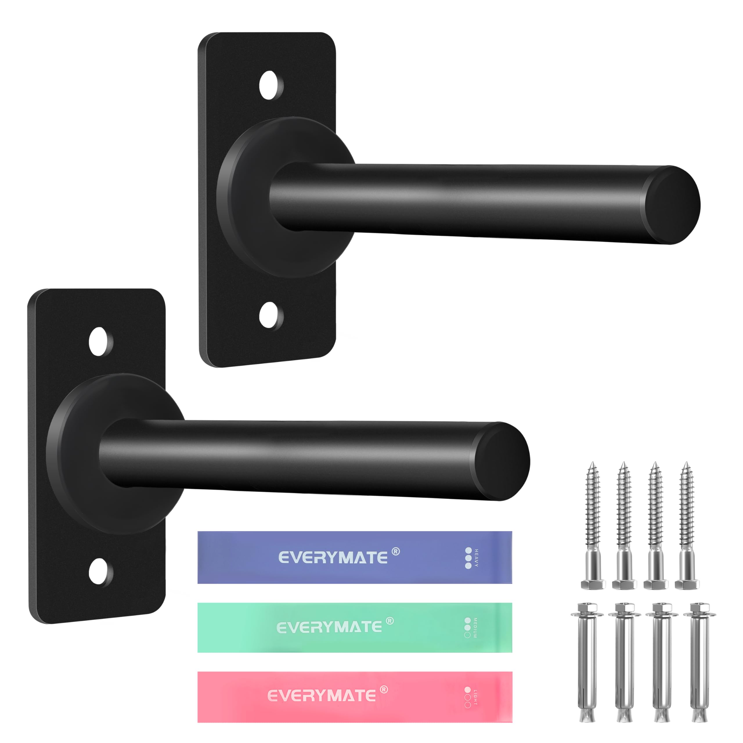 Olympic Weight Plate Holder - Wall Mounted Weight Rack Storage for Home Gym Organization | Perfect for Garage, Basement & Workout Room Storage Solutions