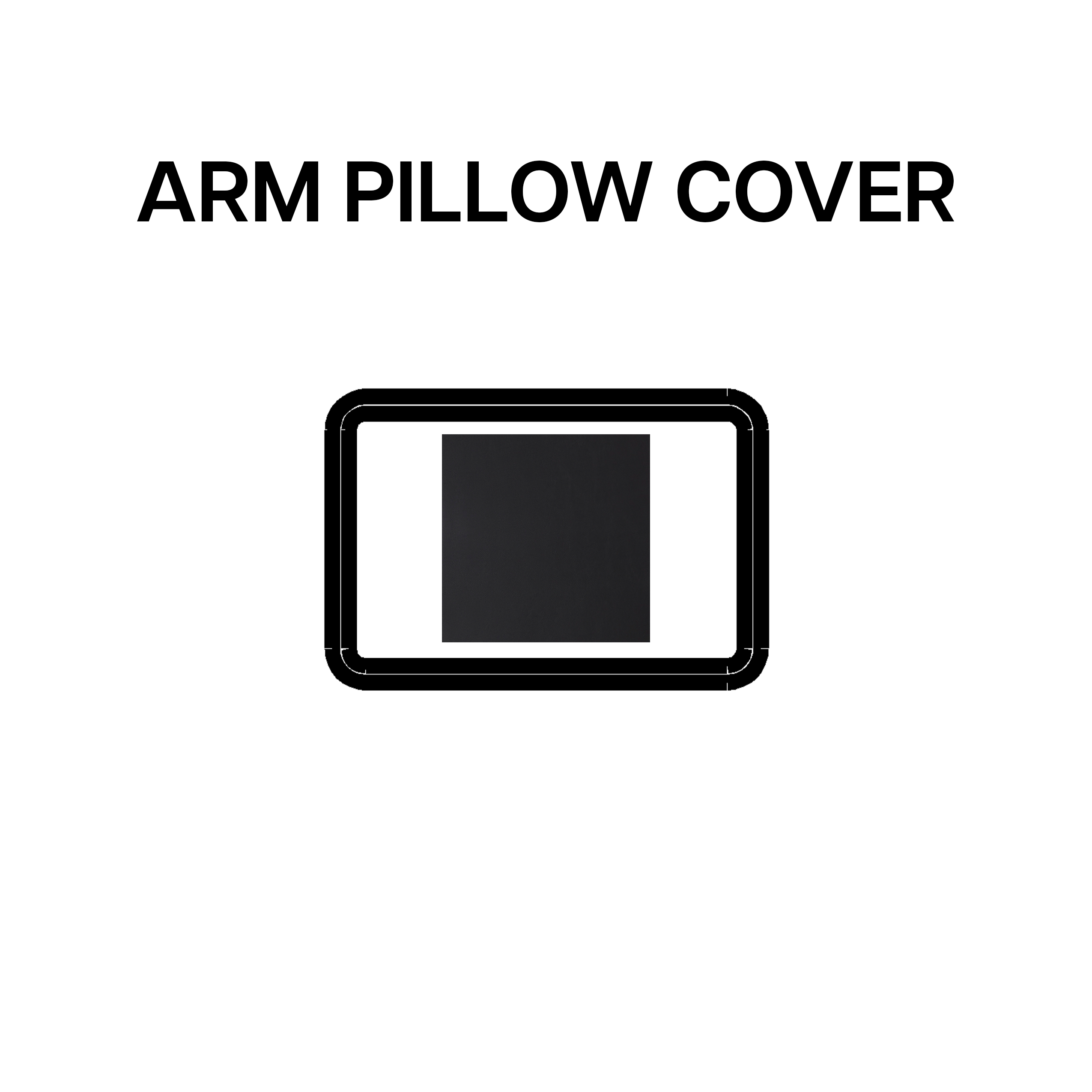Onyx BP 639 26 Arm Pillow Cover - Soft & Comfortable Pillowcase for Sofa, Bed, or Couch - Perfect for Living Room, Bedroom, and Office Use