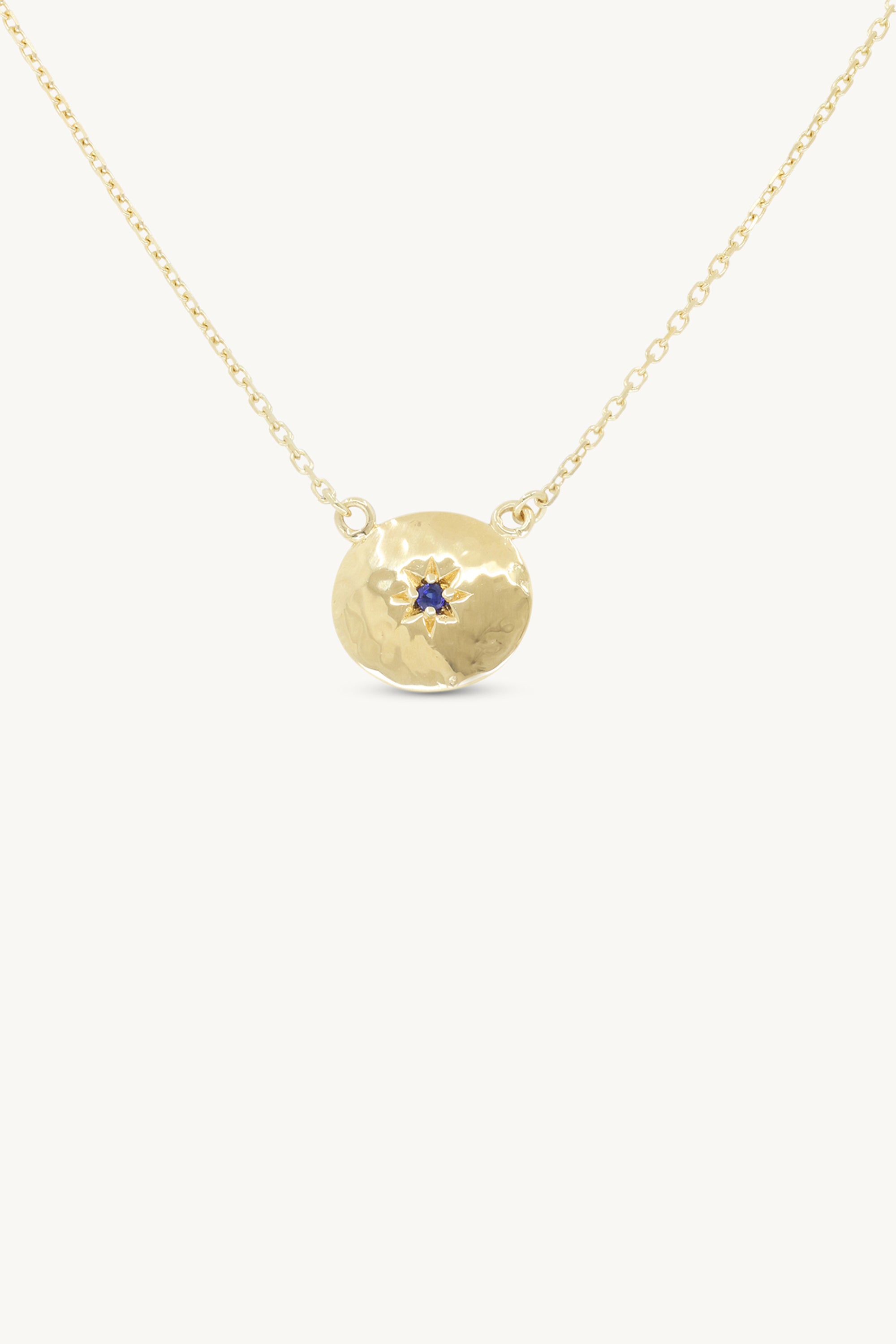 Mia Sapphire Gold Necklace for Women - Elegant 14K Gold Plated Pendant Jewelry Gift for Birthday, Anniversary & Valentine's Day | Perfect for Parties, Weddings & Special Occasions