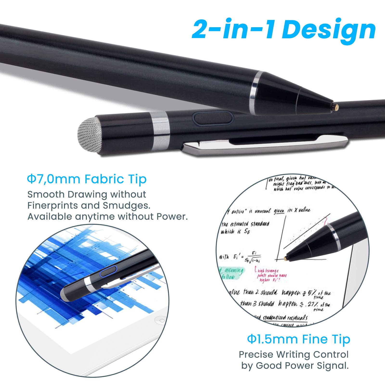 EDIVIA 1.5mm Stylus for Acer Chromebook Aspire Switch - Digital Pencil for Drawing & Note-Taking