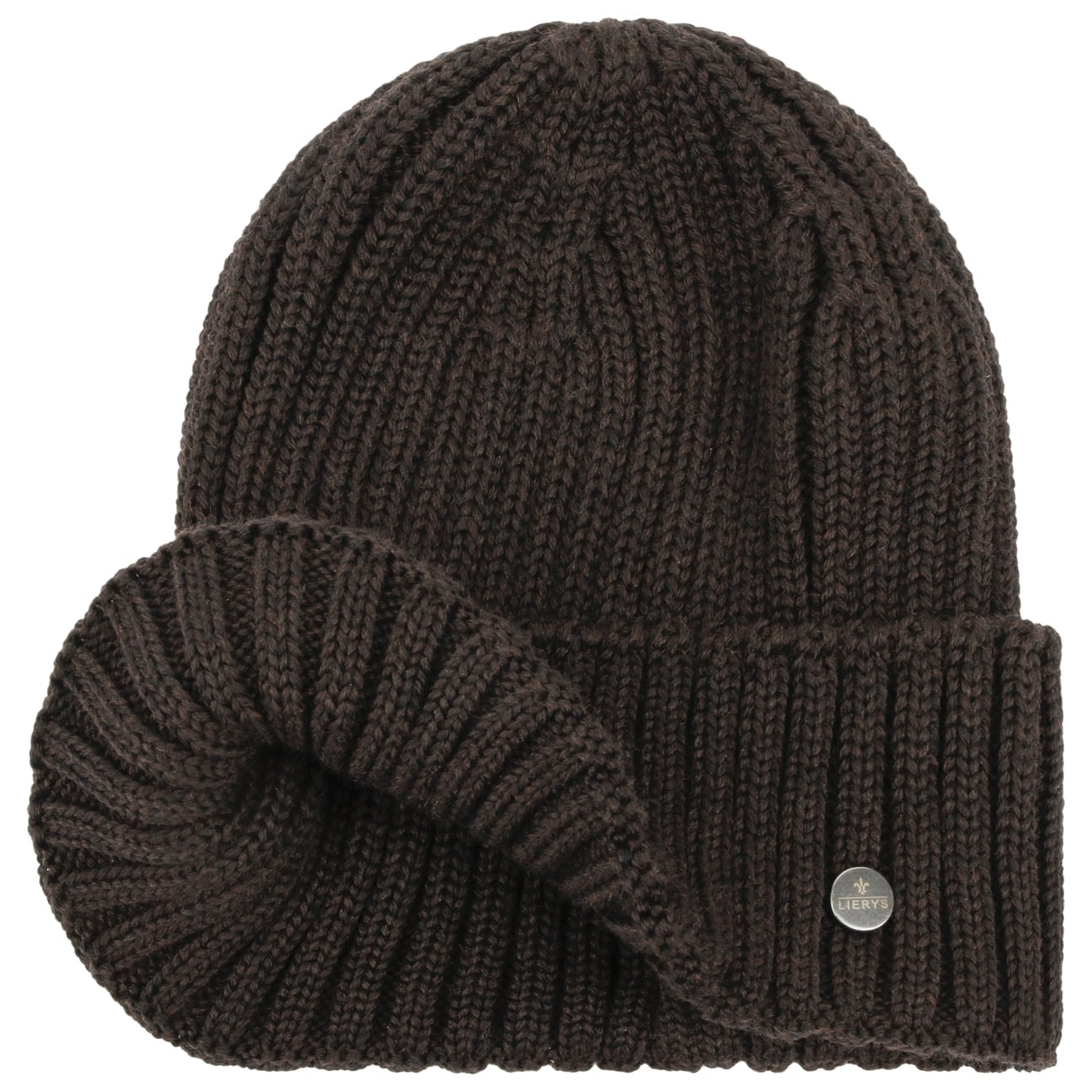 Lierys Merino Wool Rib Knit Beanie - Soft Winter Hat for Men & Women - Perfect for Skiing, Hiking & Cold Weather Activities