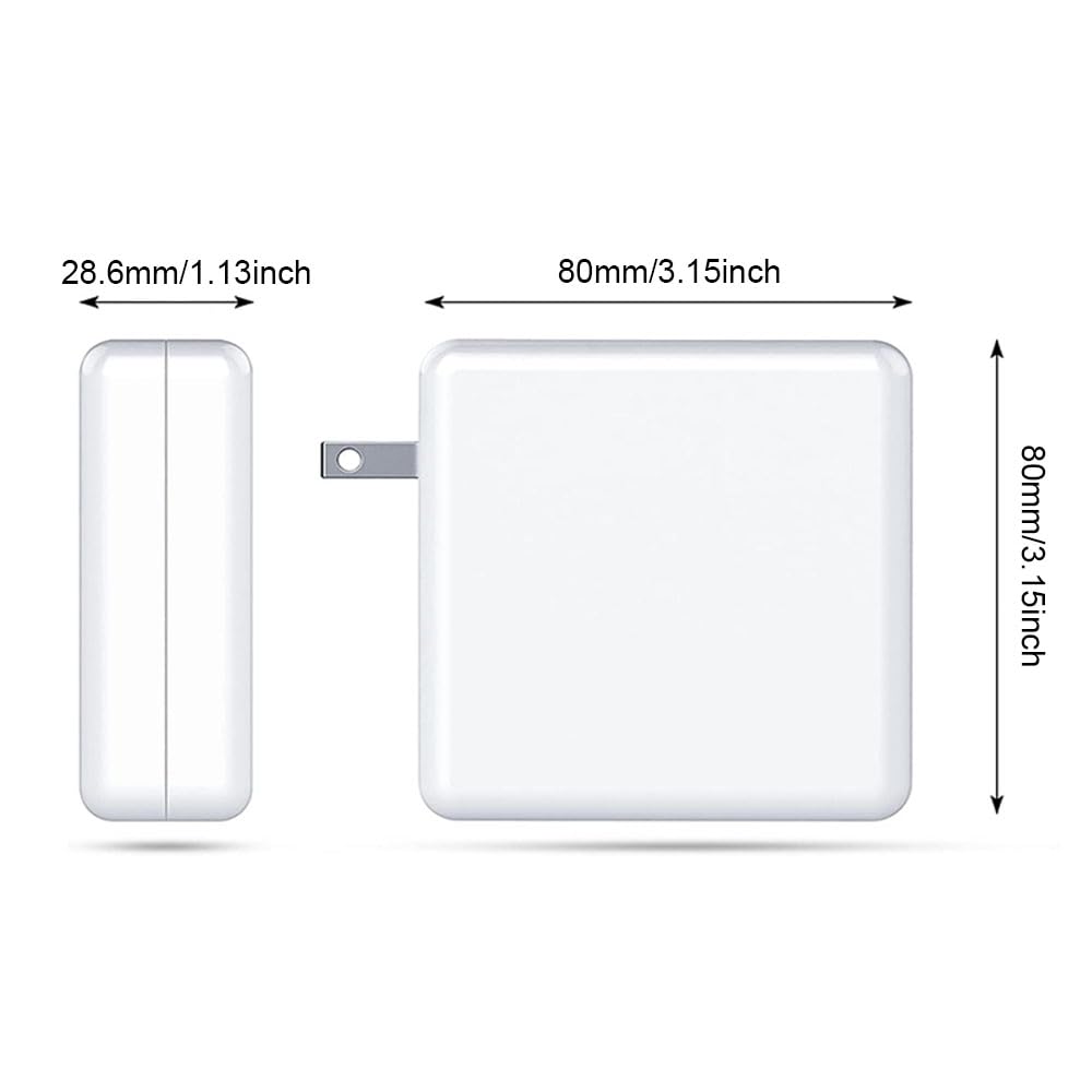 85W MacBook Pro Charger Replacement - T-Tip Power Adapter for MacBook Pro 2012-2017 Models | Perfect for Home, Office & Travel Use