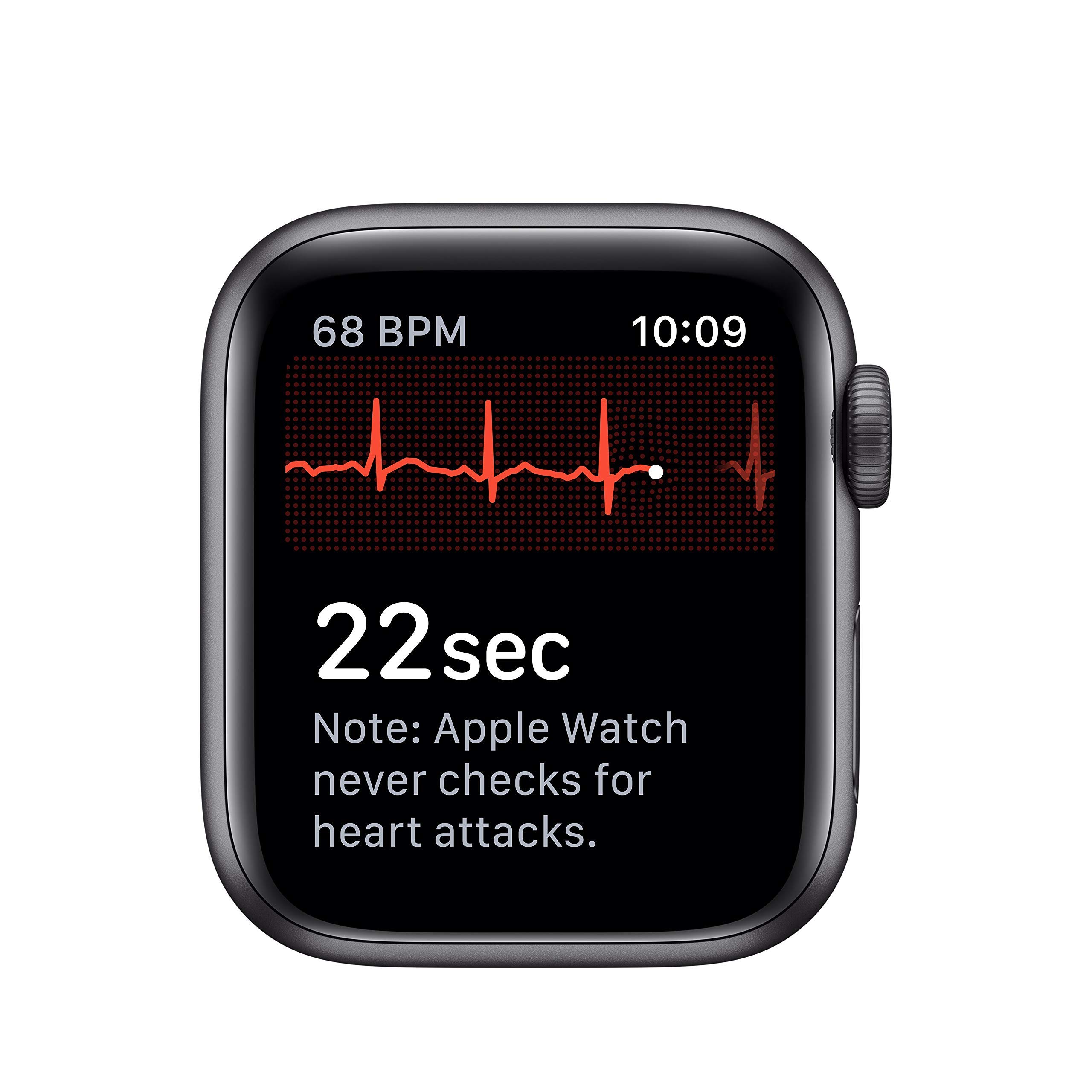 Refurbished Apple Watch Series 5 GPS 40mm - Space Gray Aluminum Case with Black Sport Band | Smart Fitness Tracker for Running, Swimming & Daily Activity Tracking