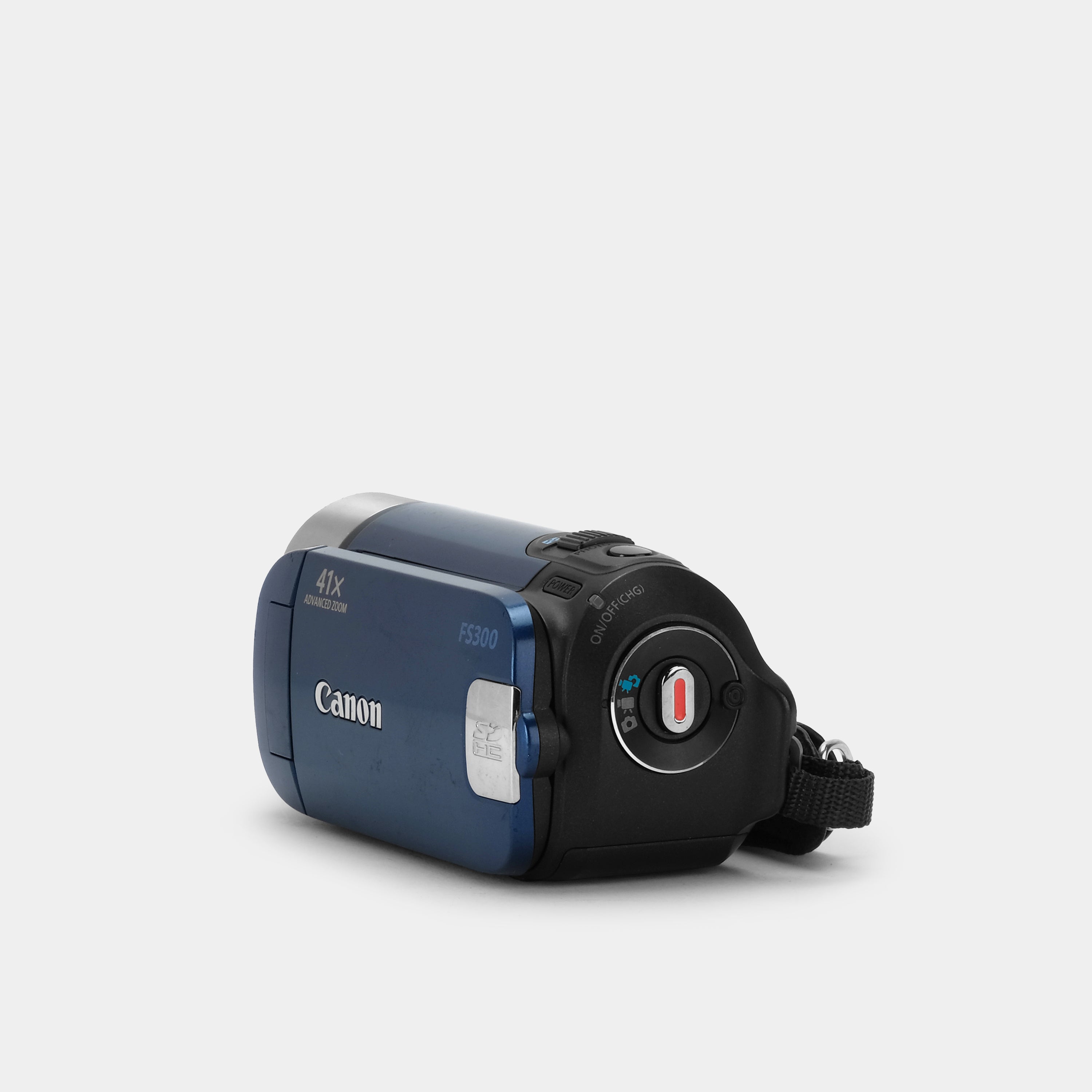 Canon FS300 Blue Digital Video Camcorder - Full HD 1080p Camcorder with 32x Optical Zoom, Image Stabilization & 3