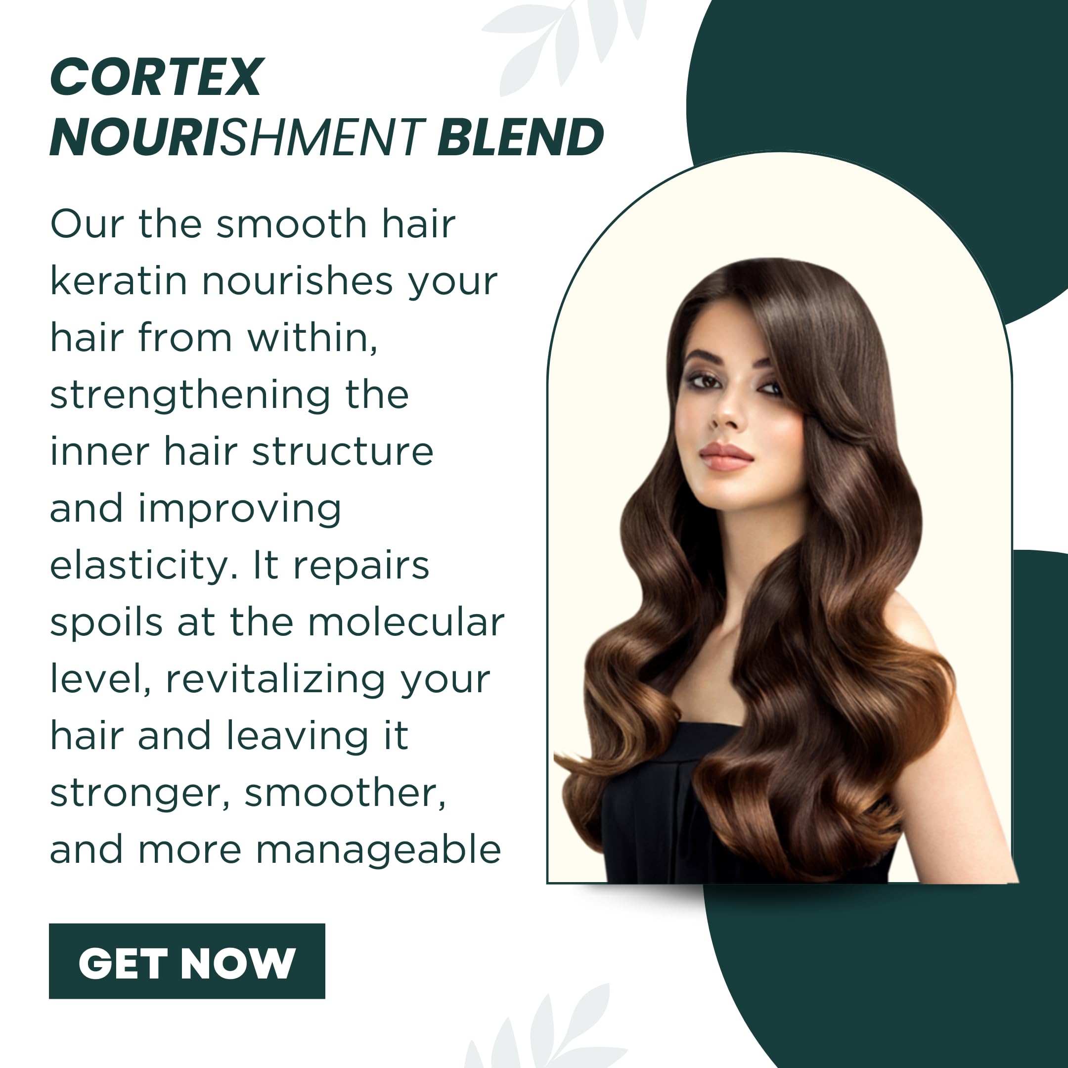 Formaldehyde-Free Keratin Hair Treatment for Smooth, Frizz-Free Hair - Deep Hydrating & Volumizing Hair Care with Keratin Protein - Perfect for Damaged, Curly & Coarse Hair at Home Salon Use