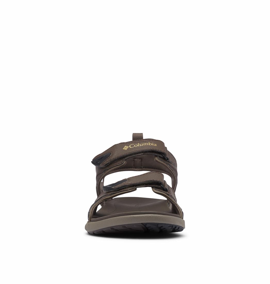 Columbia Men's 2 Strap Comfortable Outdoor Sandals - Black/Ti Grey Steel - Size 15 US - Perfect for Hiking, Beach & Summer Adventures