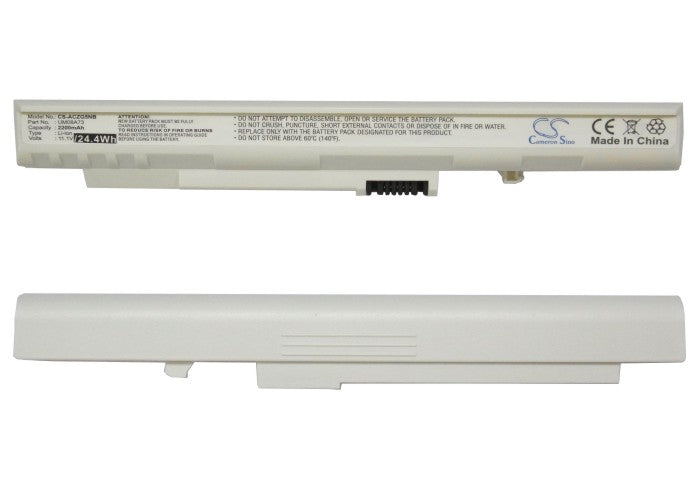 Acer Aspire One 531H/571 Laptop Replacement Battery 2200mAh - Compatible with Acer Aspire One 531H 1440, 531H 1766 & 571 Models - Perfect for Work, Study and Travel Use