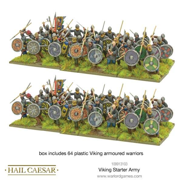 Hail Caesar Viking Starter Army - 28mm Wargaming Miniatures for Tabletop Battles | Historical Strategy Game for Collectors & Gamers | Perfect for Viking-Themed Battles and War Gaming Events