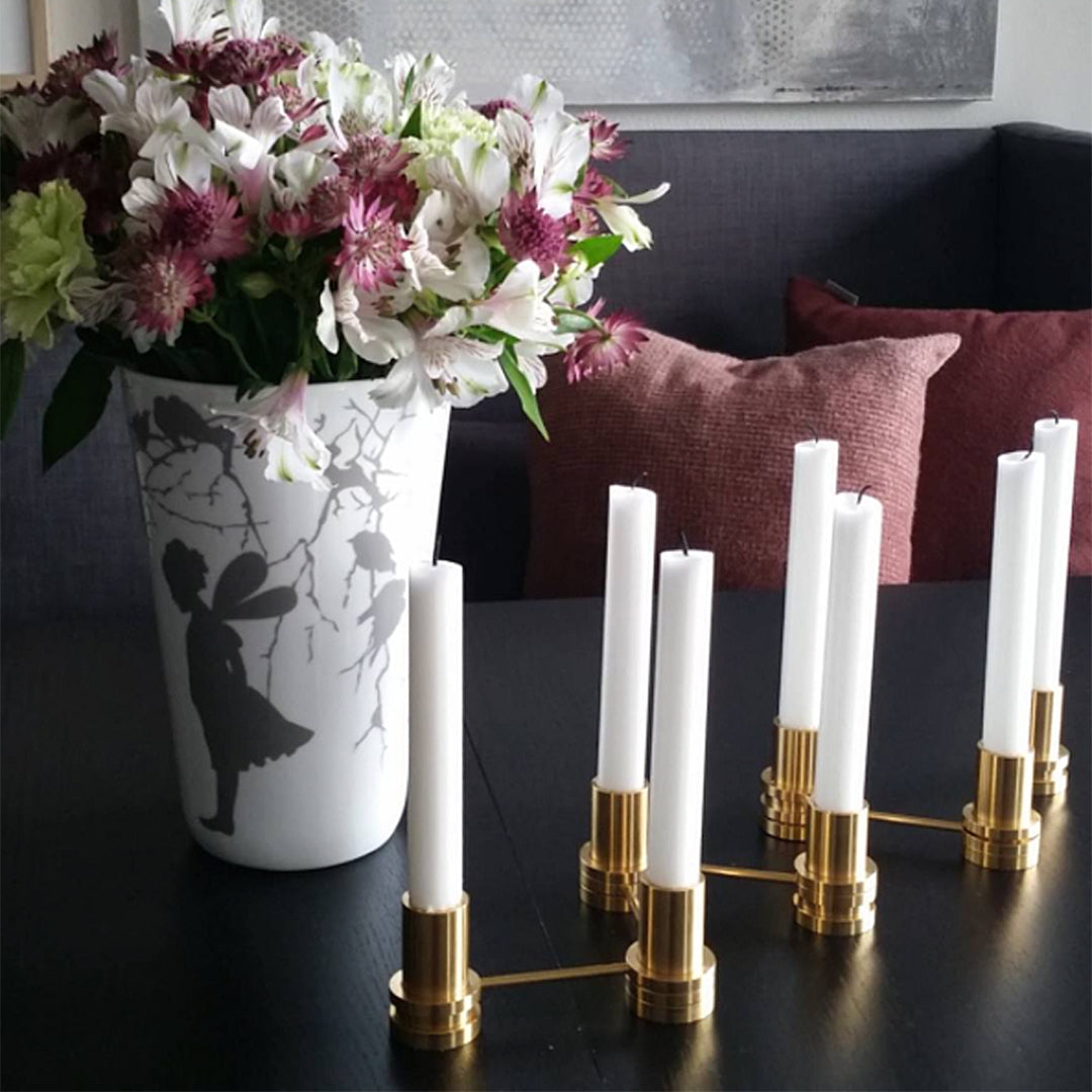 Ox & Denmarq Modern Candle Holder - Minimalist Home Decor for Living Room, Bedroom & Dining Table - Elegant Scandinavian Design for Candles & Tealights (Set of 1) - Perfect for Romantic Dinners, Spa Nights & Cozy Ambiance