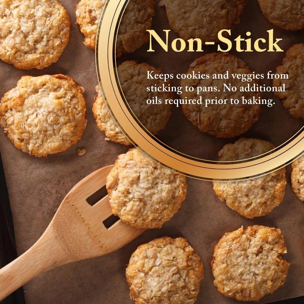 Unbleached Brown Parchment Paper Roll - 32 ft Nonstick Baking & Cooking Paper for Oven, Grill, Roasting - Eco-Friendly, Greaseproof, and Heat-Resistant for Perfect Cookies, Bread, and BBQ