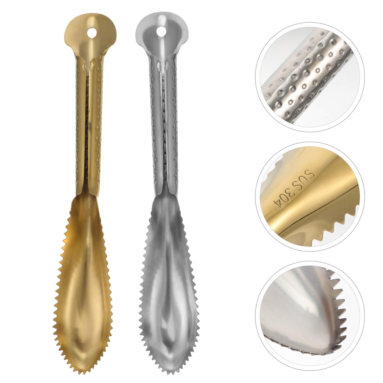 2Pcs Fish Scale Scraper - Stainless Steel Fish Descaler Tool for Kitchen, Ceramic Tile & Home Use - Easy Fish Cleaning Gadget for Freshwater & Saltwater Fish