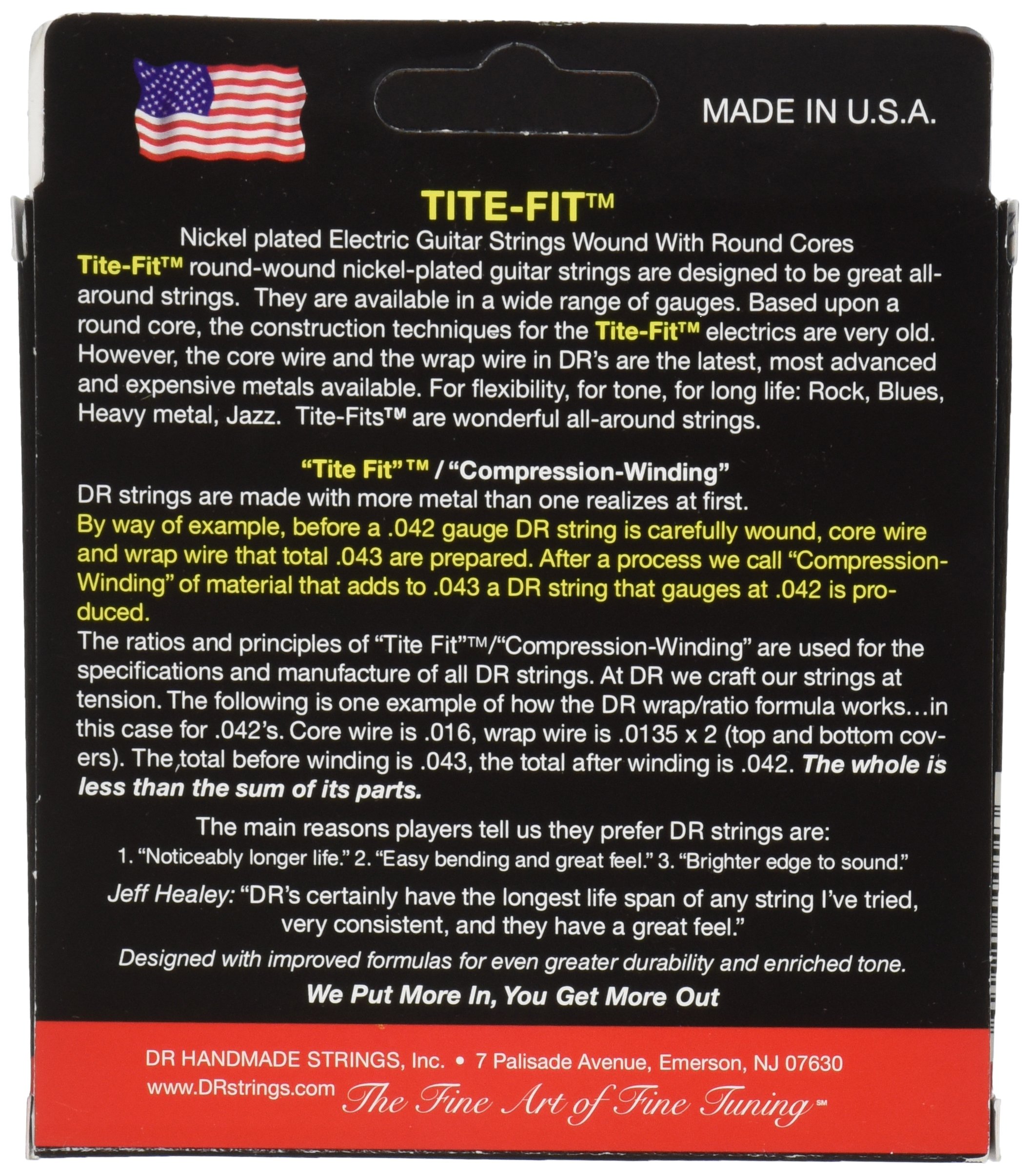 DR Strings Tite Fit Electric Round Core 12-52 Guitar Strings - Premium Nickel Wound for Rock & Metal - Perfect for Live Performances & Studio Recording