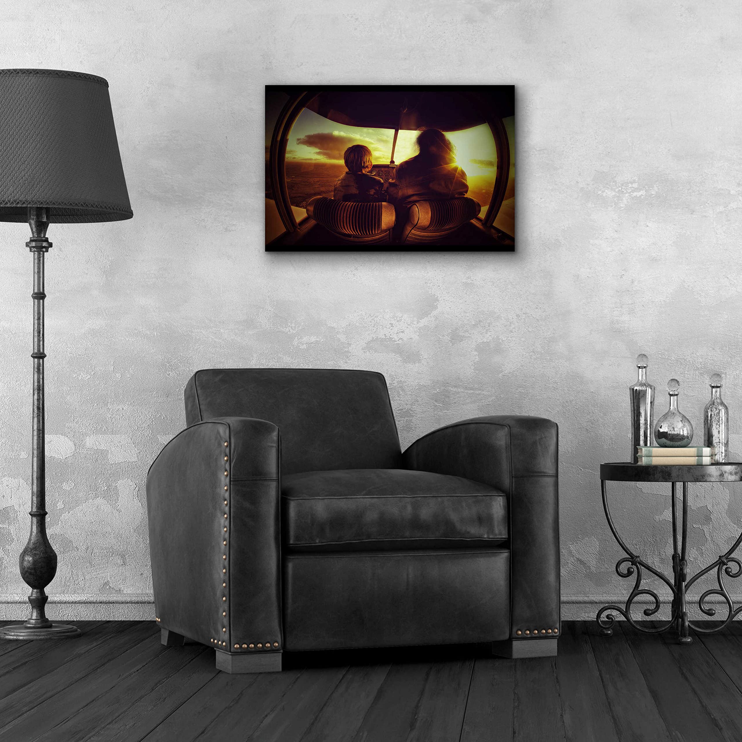 Epic Art 'Le Petite Prince' by Sebastien Lory - Premium Acrylic Glass Wall Art Decor 24x16 Inches - Perfect for Living Room, Bedroom & Office Wall Decor