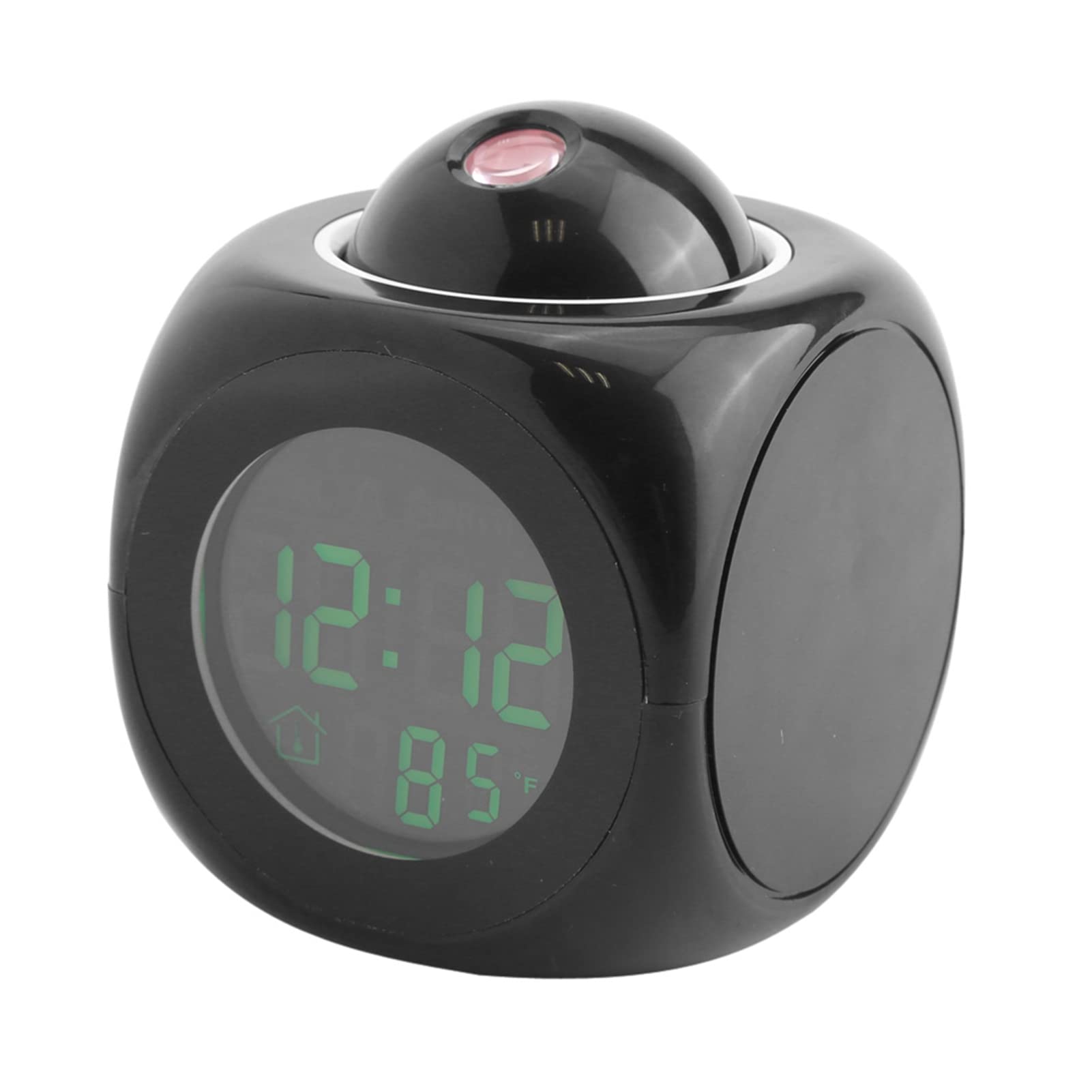 LED Projection Alarm Clock for Bedroom & Desk - Digital Clock with Time & Temperature Display for Home, Office, Nightstand (Perfect for Nighttime Visibility & Easy Reading)