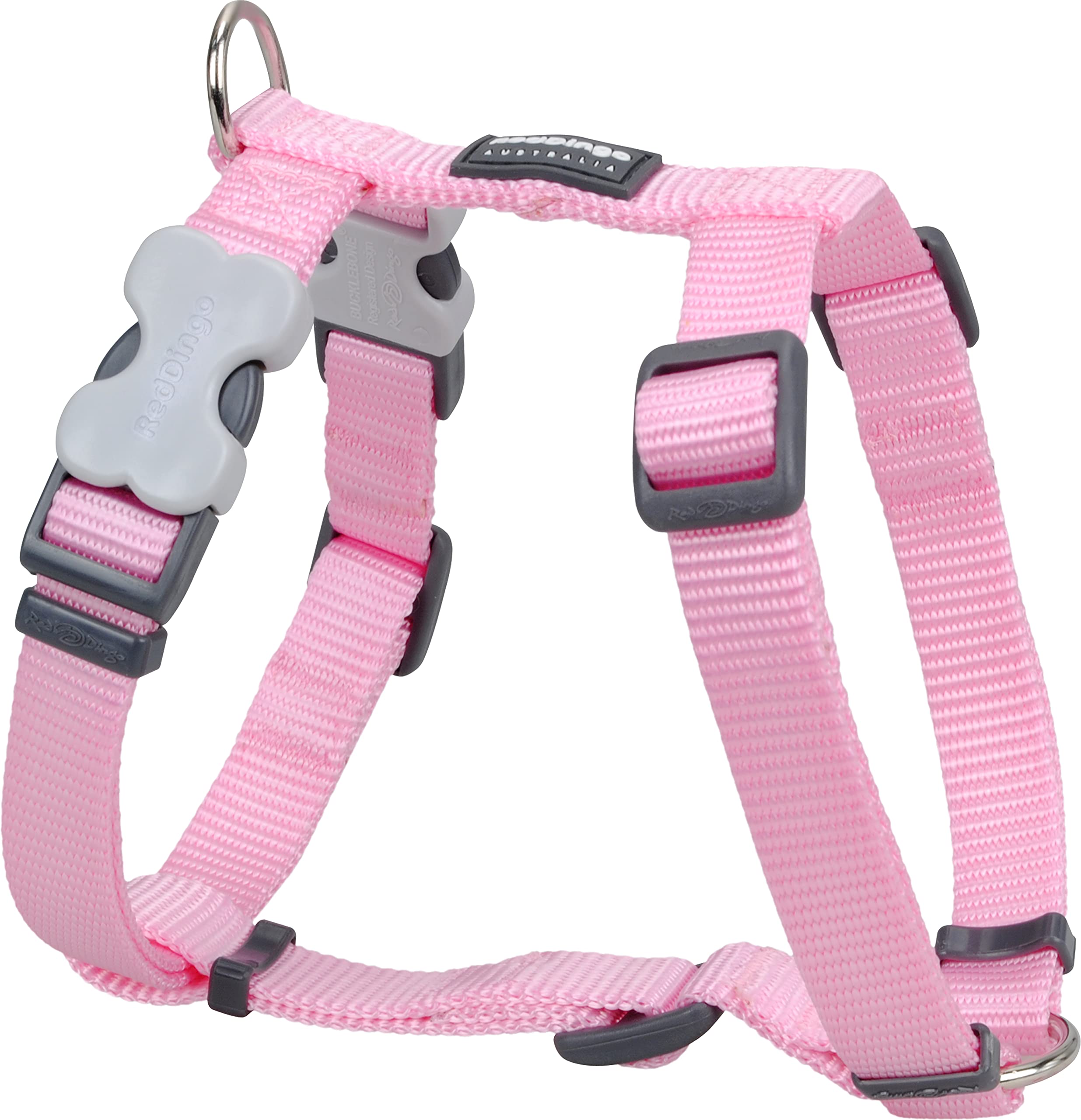 Red Dingo Classic Reflective Dog Harness - Adjustable X-Large Pink Pet Vest for Medium to Large Dogs | Perfect for Walking, Running & Outdoor Adventures