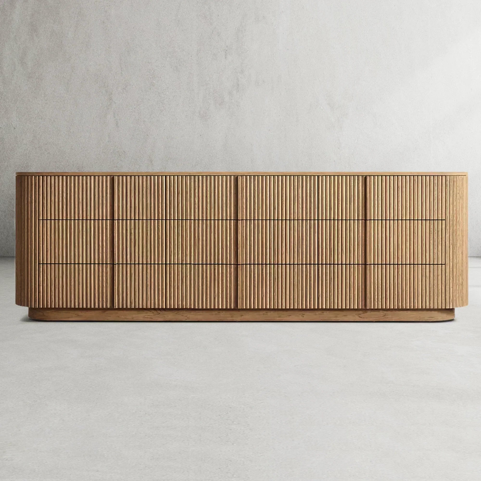 Mulholland Modern 9-Drawer Sideboard Dresser - Stylish Storage Solution for Living Room, Bedroom & Entryway