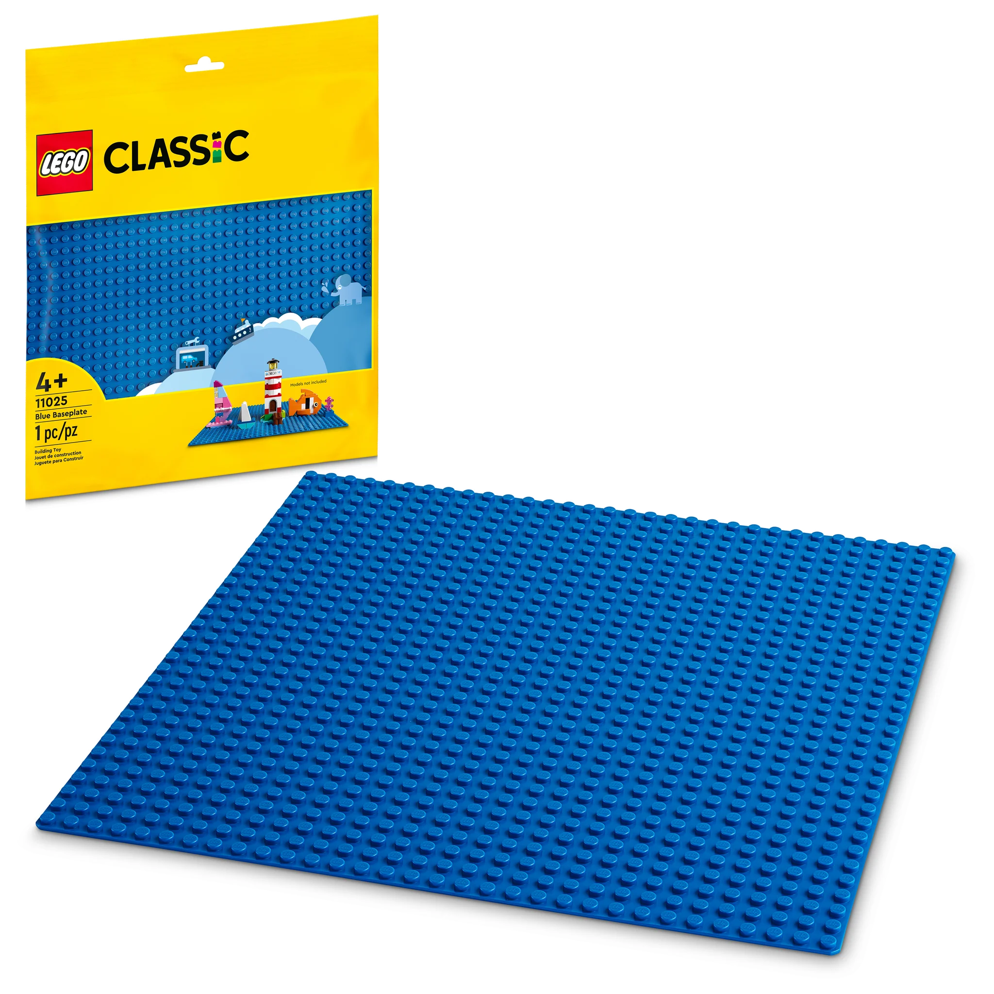 LEGO® Classic Large Green Baseplate for Building Bricks - Perfect for Kids' Playrooms, DIY Projects & Creative Scenes