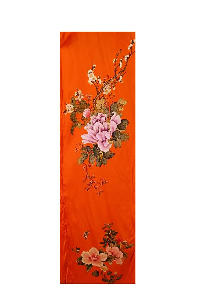Women's 100% Silk Kimono Robe - Short Sleeve Bathrobe & Pajama Set - Lightweight Loungewear for Spa, Yoga & Home Relaxation