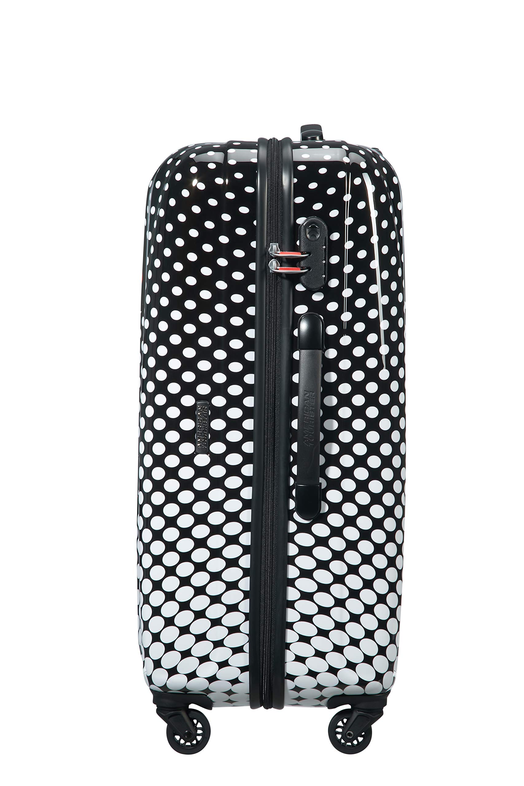 American Tourister Unisex-Adult & Kids Luggage - Minnie Mouse Polka Dot Design, 75cm-88L Capacity, Multicolor (Perfect for Family Vacations, School Trips & Disney Adventures)