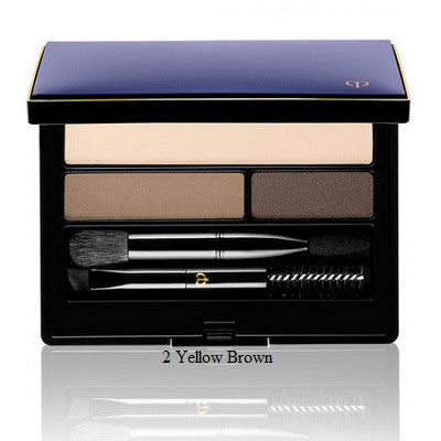 Eyebrow & Eyeliner Compact Kit - 2 Shades for Perfect Brows & Eye Definition | Everyday Makeup & Professional Use