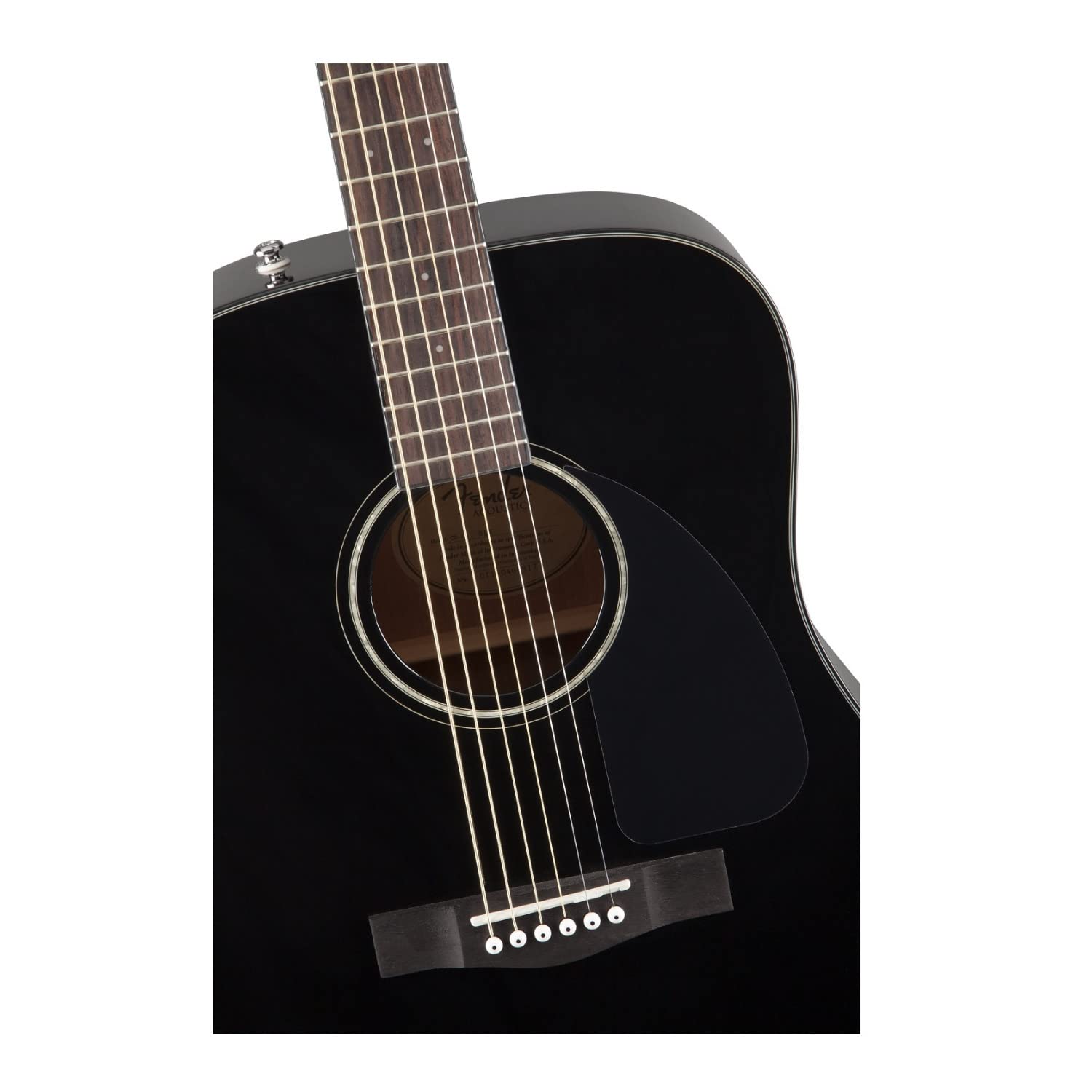 Fender CD-60 Dreadnought V3 Acoustic Guitar - Spruce Top, Walnut Fingerboard, Alloy Steel Strings, Gloss Black Finish with Hard Shell Case | 2-Year Warranty | Perfect for Beginners, Campfire Jams & Stage Performances