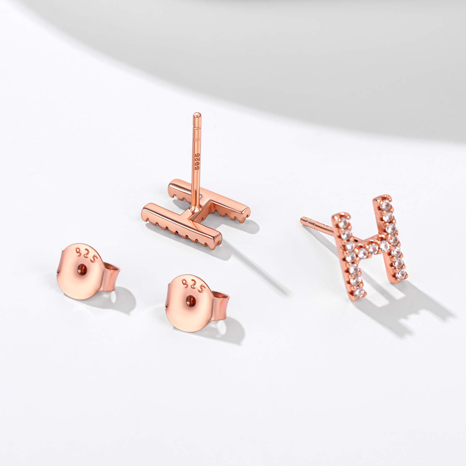 Elegant Silver Initial 'Q' Stud Earrings for Women - Sterling Silver Tiny Letter Charm Earrings | Perfect for Gifts, Birthdays, and Everyday Wear