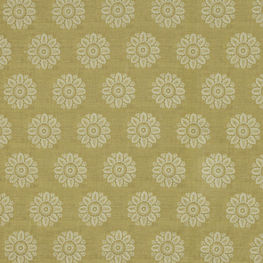 Premium Linen Fabric - Ronda Linen & Pyrus Green - Soft Natural Material for Home Decor, Clothing & DIY Crafts