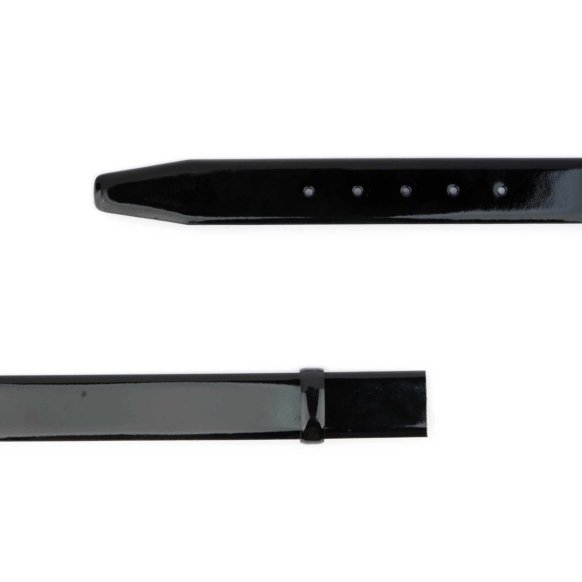 Montblanc Replacement Belt Strap for Men - Genuine Black Patent Leather - Perfect for Business, Formal & Casual Wear