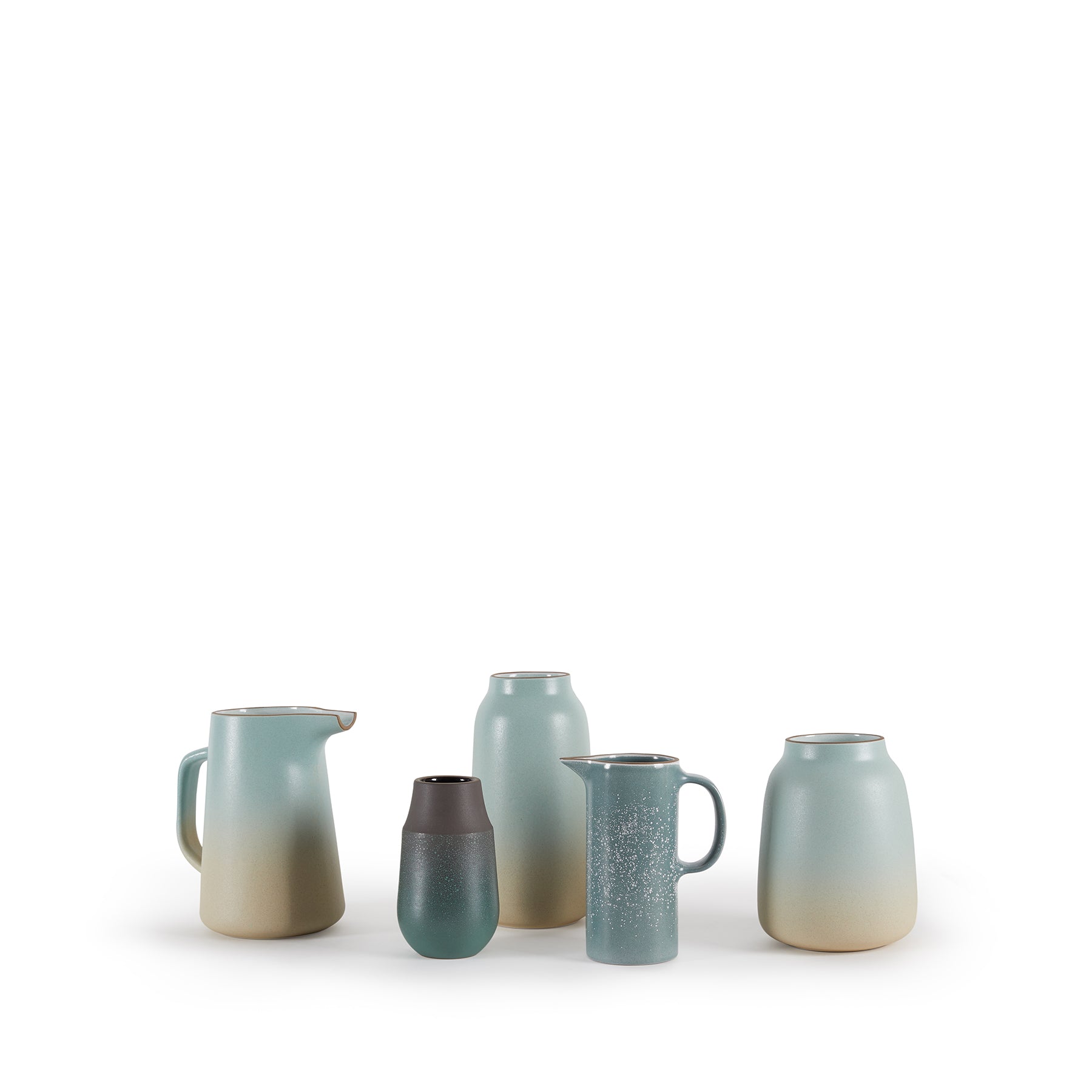 Bluejay & Opaque White Small Pitcher - Elegant Glass Pitcher for Lemonade, Iced Tea, Milk & Water - Perfect for Kitchen, Dining Table & Outdoor Entertaining