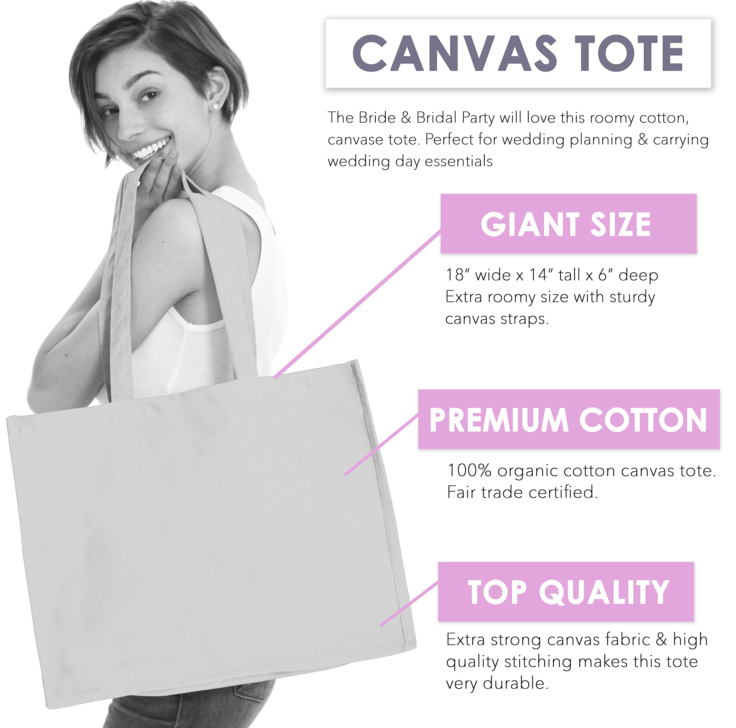 Sparkling Rhinestone Wedding Tote Bag - Large 18