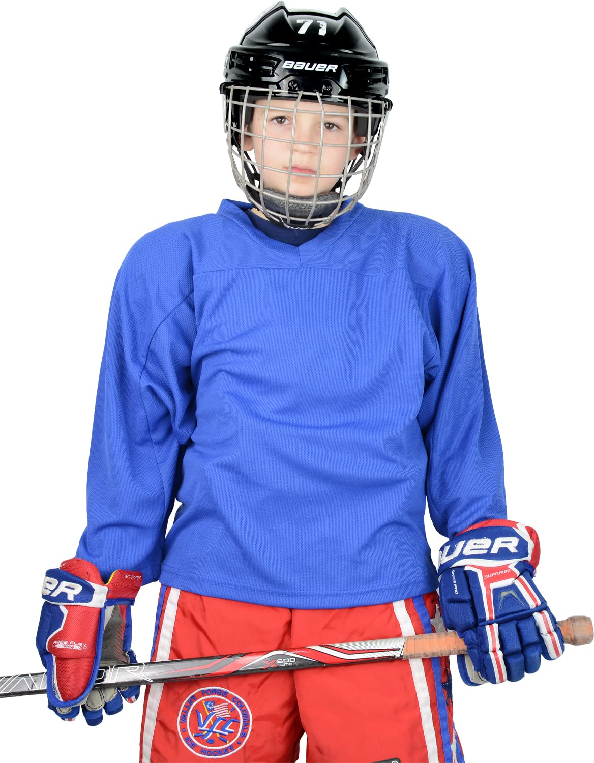 Youth Hockey Practice Jersey - Breathable & Lightweight for Training - Perfect for Kids & Teens Sports Drills & Games