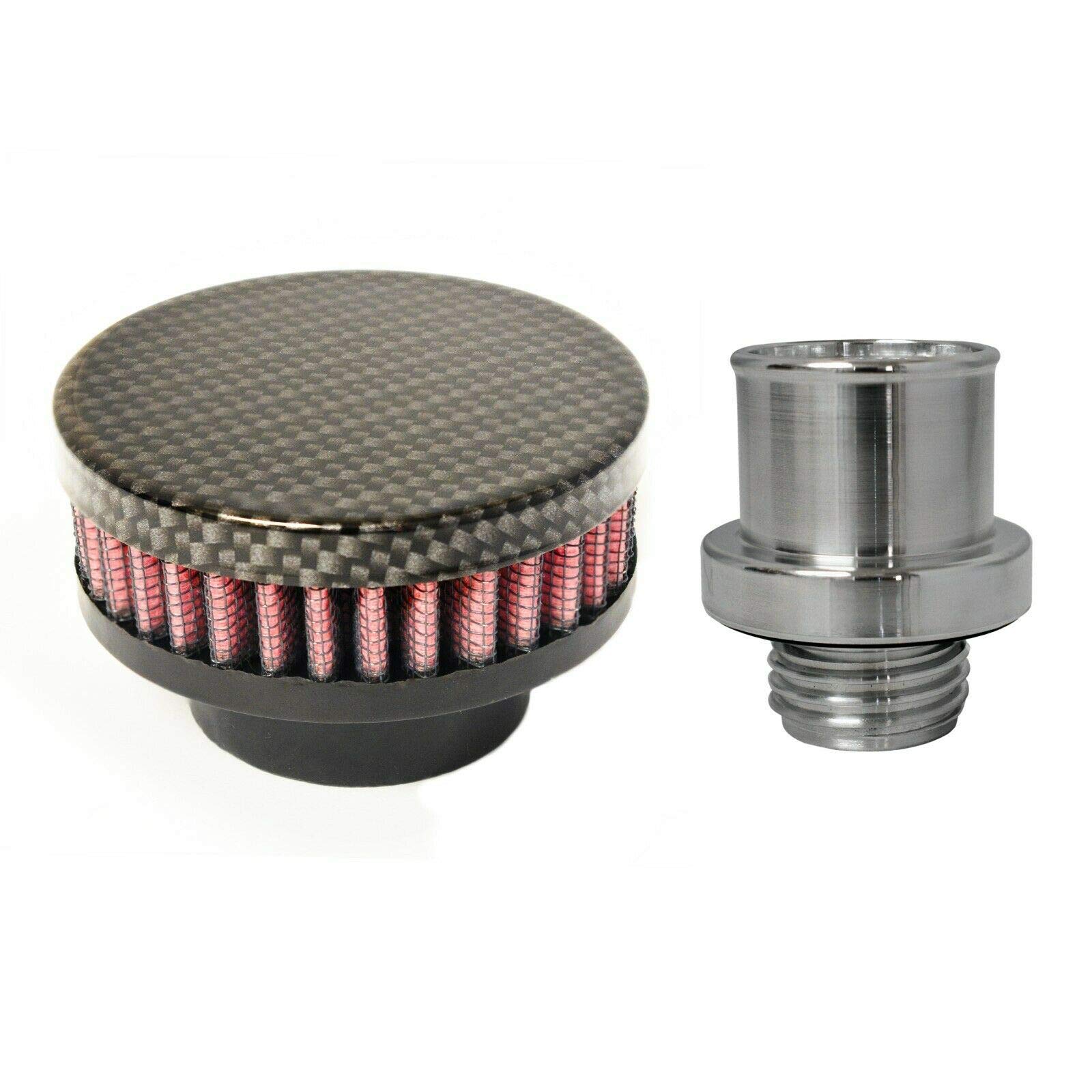 Billet Baffled Valve Cover Breather Oil Cap for 2009-2015 Dodge Ram 1500 2500 3500 5.7L Hemi V8 - Hydro Carbon Emissions Control - Improves Engine Performance & Reduces Oil Leaks