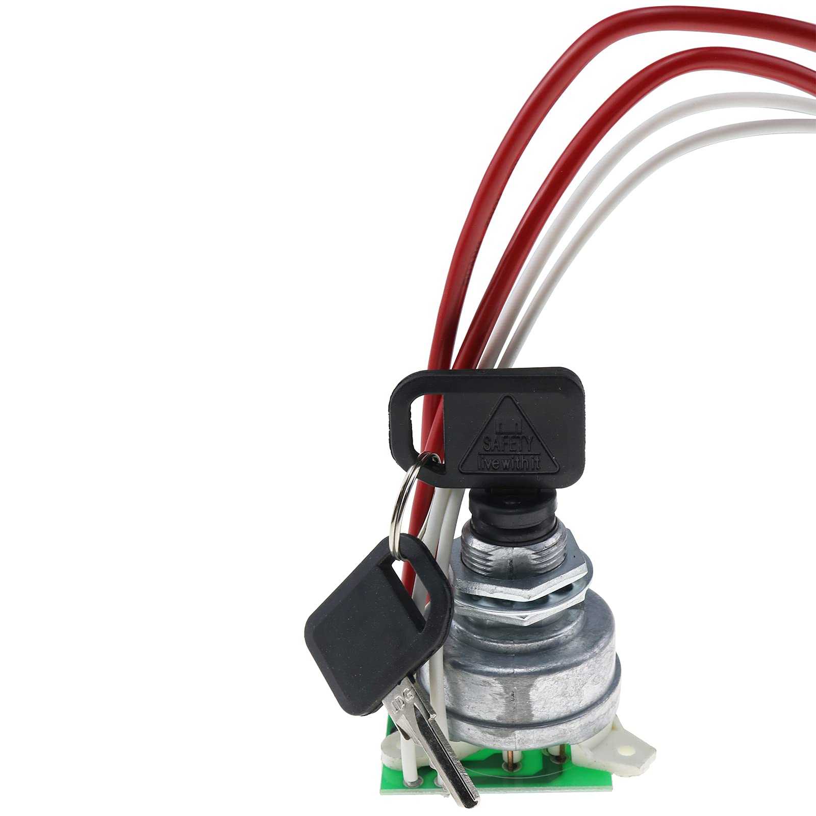 ZTUOAUMA Ignition Switch Starter Module Set with 2 Keys - Compatible with John Deere 325 335 345 Garden Tractors (Serial # Below 070000) - Replacement Part #AM124137 AM119999 - Perfect for Lawn Mower & Tractor Maintenance & Repair