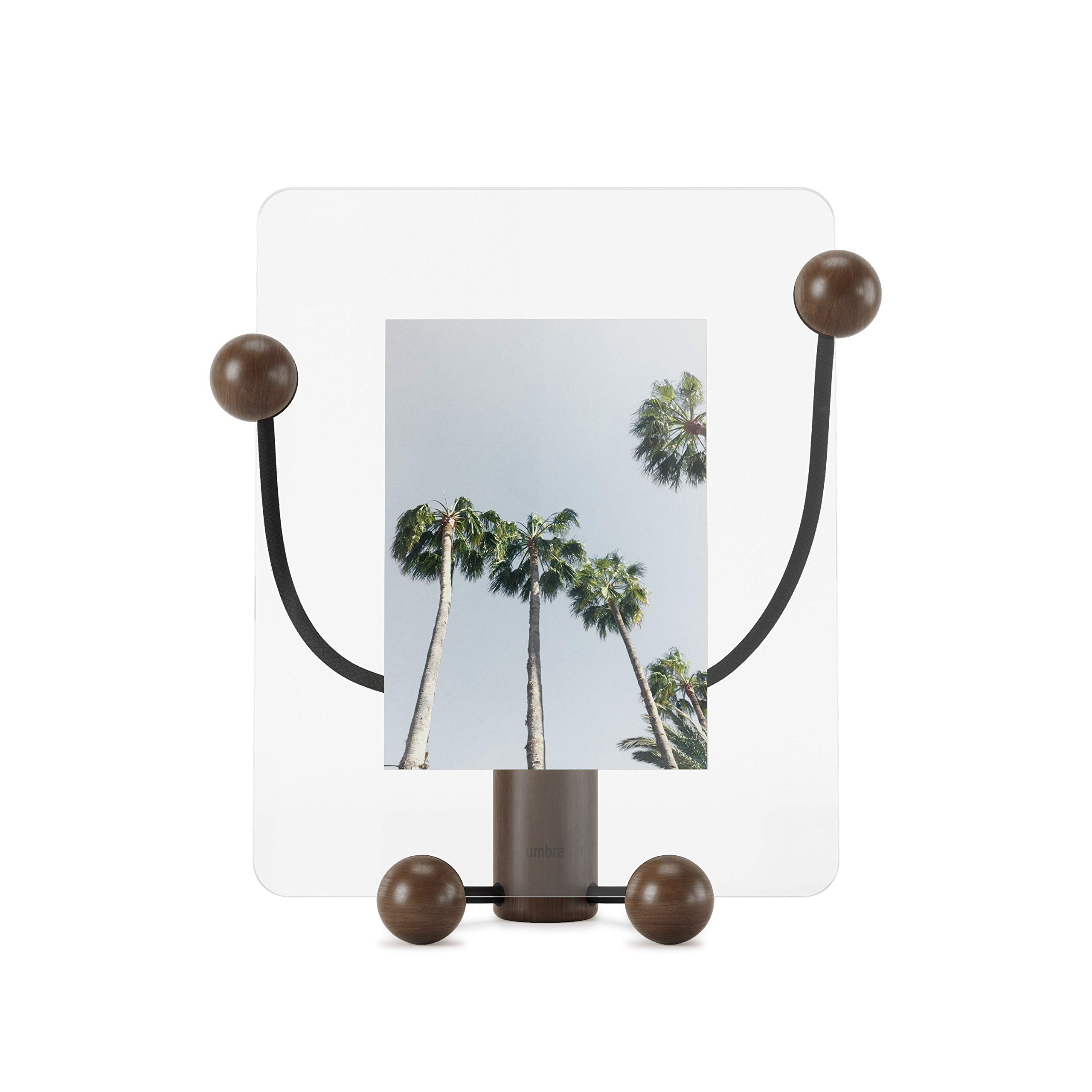 Umbra Woody 8x10 Walnut Picture Frame - Perfect for Home Decor, Office Display & Photo Gifts