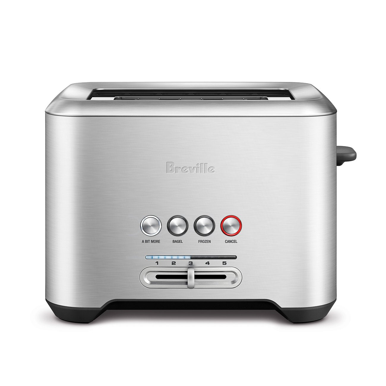 Breville 'A Bit More' 2 Slice Toaster - Brushed Stainless Steel, Extra Wide Slots, 7 Shade Settings, Reheat & Defrost Functions - Perfect for Bagels, Artisan Bread & Quick Breakfasts