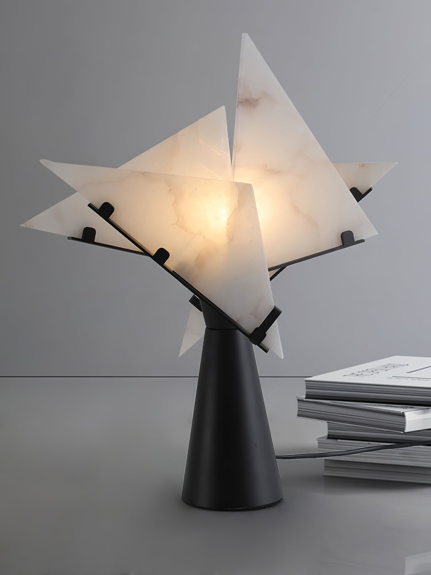 Pierre Chareau Style Modern Table Lamp - Adjustable LED Desk Light for Home Office, Bedroom & Living Room Decor - Perfect for Reading, Working & Ambient Lighting
