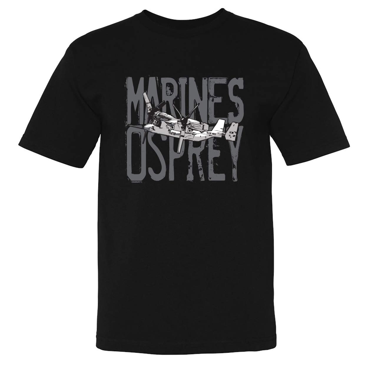 eMarine PX Marines Osprey Crew Neck T-Shirt for Men - Military Inspired Casual Tee - Perfect for Outdoor Activities, Gym & Everyday Wear