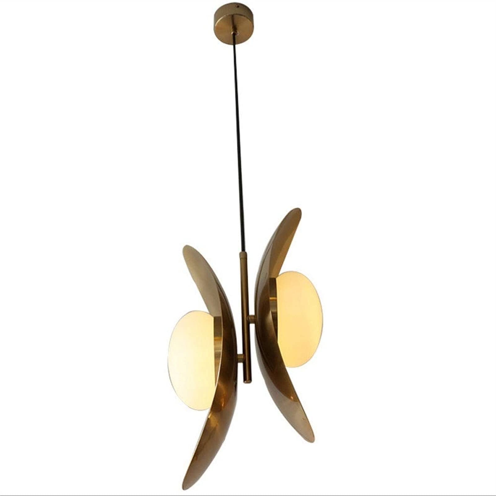 2-Headed Nordic Postmodern Minimalist Chandelier - Adjustable Height Ceiling Light Fixture for Bathroom, Closet & Dressing Room | Modern Industrial Pendant Lighting for Contemporary Home Decor