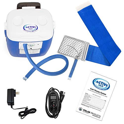 Polar Products Active Ice 3.0 Cold Therapy System with 16 Quart Cooler - Portable Ice Pack for Knee, Shoulder & Back Pain Relief - Ideal for Sports Injuries, Post-Surgery Recovery & Arthritis Pain Management