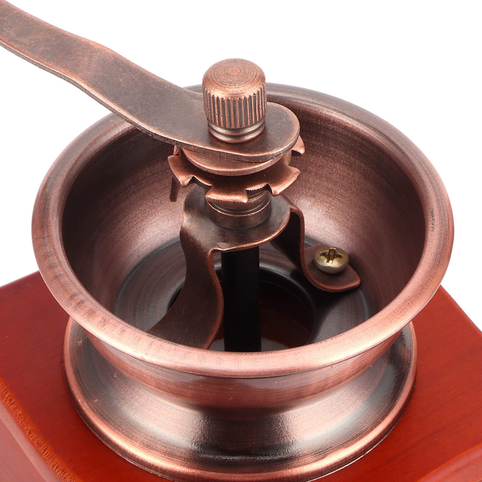 Premium Manual Coffee Grinder - Vintage Wooden Hand Crank Mill for Fresh Ground Coffee Beans, Durable & Wear-Resistant - Perfect for Home, Camping & Travel Brewing
