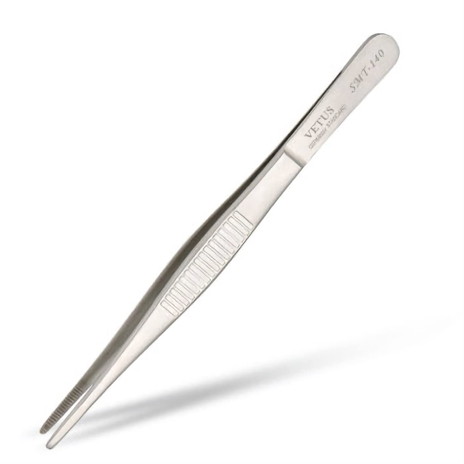Premium 304 Stainless Steel Anti-Slip Round Tooth Tweezers - Thickened & Hardened Non-Magnetic Lab Tweezers for Electronics Repair, Jewelry Making, and Precision Crafting